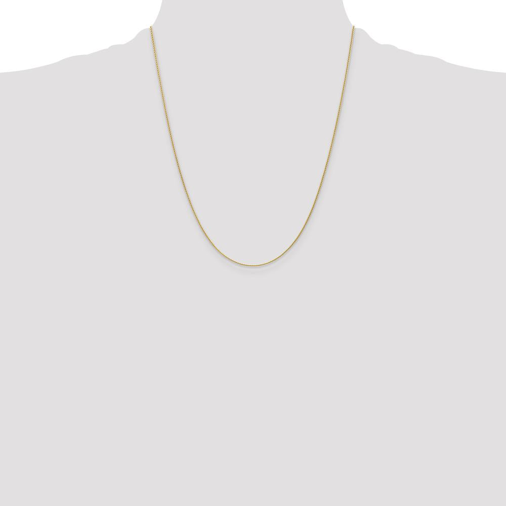 14K Yellow Gold 22" Parisian Wheat Chain Necklace - 1.2mm Width by Oro Pregiato