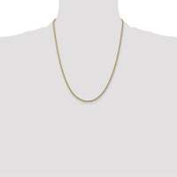 14K Yellow Gold 22" Parisian Wheat Chain Necklace - 2.25mm Width by Oro Pregiato