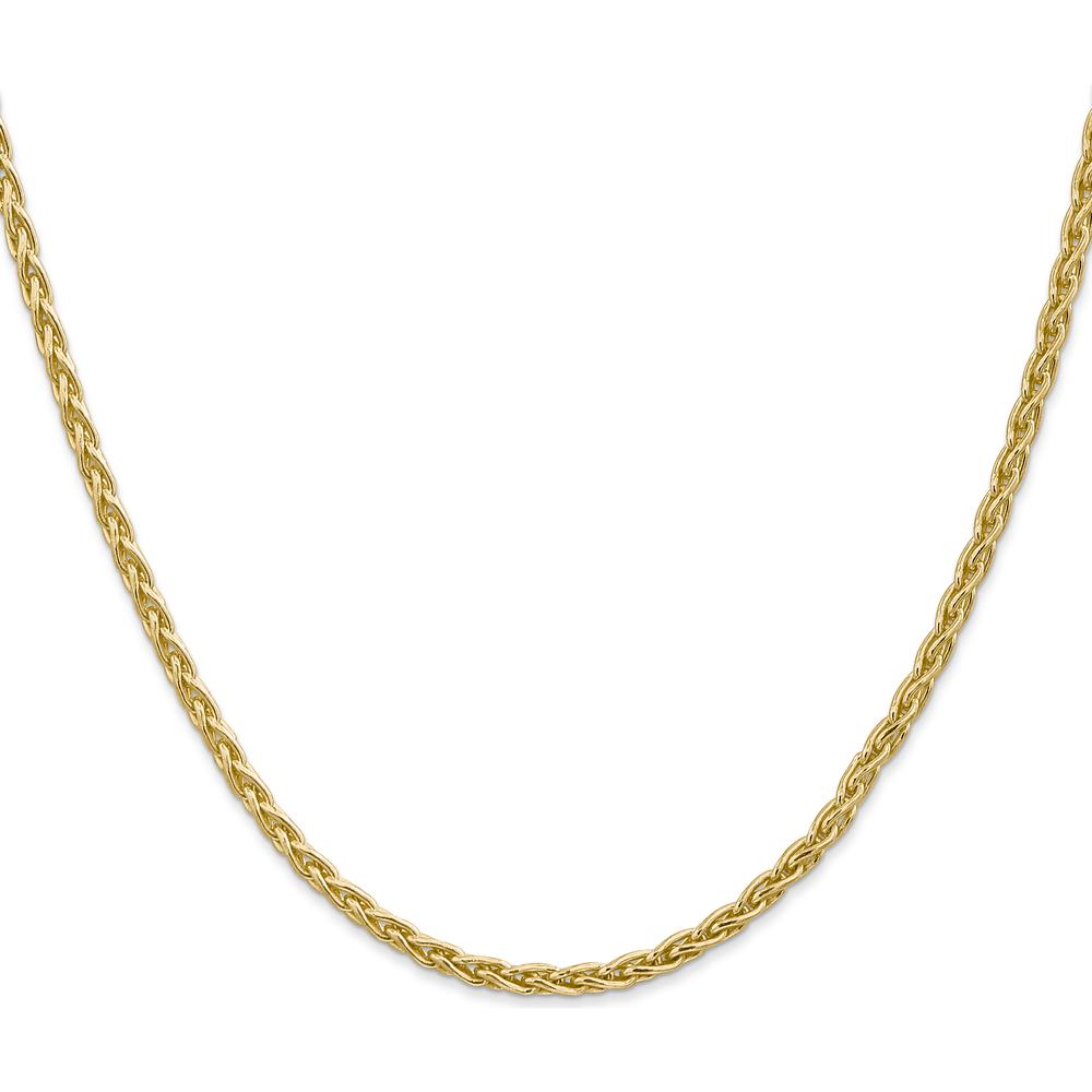 14K Yellow Gold 22" Parisian Wheat Chain Necklace - 3mm Width by Oro Pregiato