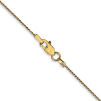 14K Yellow Gold 22" Parisian Wheat Chain with Lobster Clasp - 1mm Width by Oro Pregiato