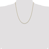 14K Yellow Gold 22" Polished Box Chain with Lobster Clasp - 1.05mm by Oro Pregiato