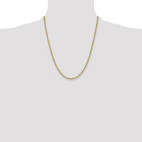 14K Yellow Gold 22" Rope Chain - Polished Finish