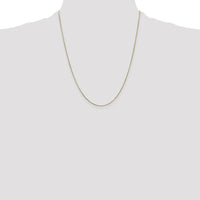 14K Yellow Gold 22" Snake Chain Necklace - 0.65mm Width by 0