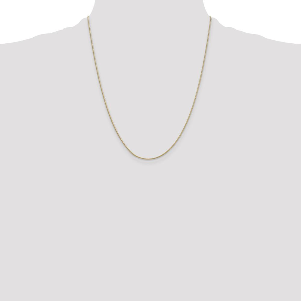 14K Yellow Gold 22" Snake Chain Necklace with Lobster Clasp by 0