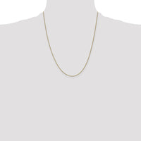14K Yellow Gold 22" Spiga Chain - 0.85mm Width with Lobster Clasp by Monteluci Fine Jewelry