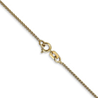 14K Yellow Gold 22" Spiga Chain Necklace - 1.05mm Width by Oro Pregiato
