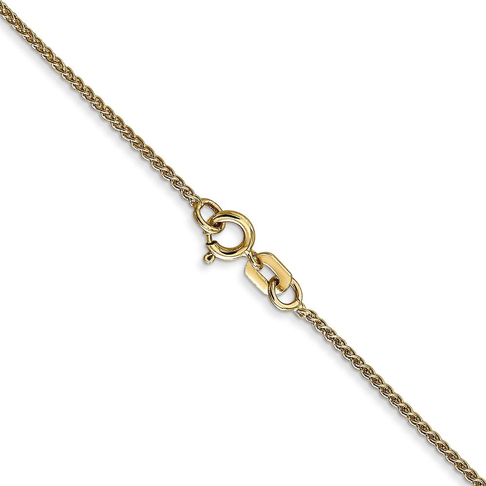 14K Yellow Gold 22" Spiga Chain Necklace - 1.05mm Width by Oro Pregiato