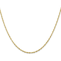 14K Yellow Gold 22" Ultra Diamond-Cut Rope Chain with Lobster Clasp by Oro Pregiato