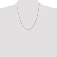 14K Yellow Gold 22" Ultra Diamond-Cut Rope Chain with Lobster Clasp by Oro Pregiato