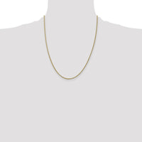 14K Yellow Gold 22" Wheat Chain Necklace - 1.55mm Width with Lobster Clasp by Oro Pregiato