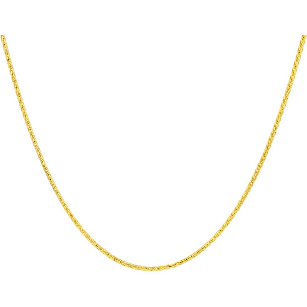 14K Yellow Gold 22" Wheat Chain Necklace - 5.50 Gram Total Weight