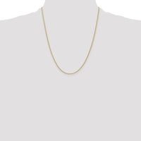 14K Yellow Gold 22" Wheat Chain with Lobster Clasp - 1.5mm Width by Oro Pregiato