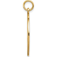 14K Yellow Gold 22mm Medical Alert Pendant with Polished Finish by Oro Pregiato