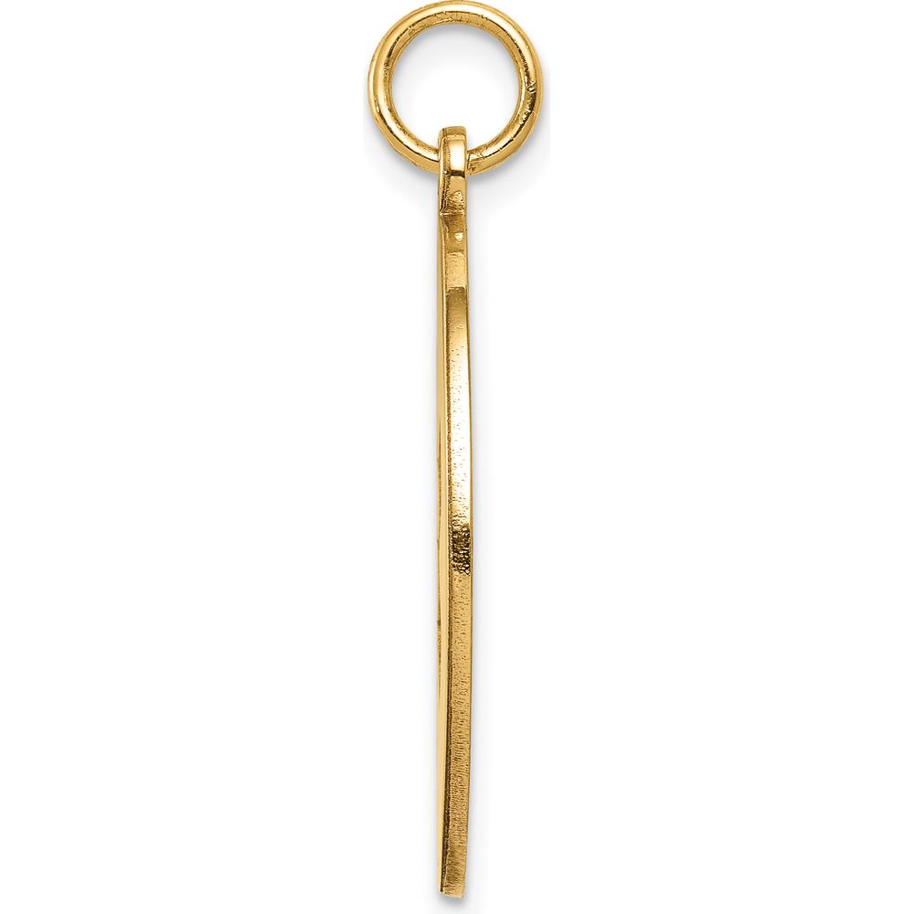 14K Yellow Gold 22mm Medical Alert Pendant with Polished Finish by Oro Pregiato
