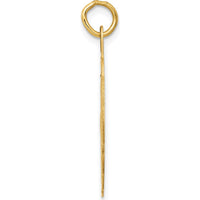 14K Yellow Gold 23mm Engravable Wedding Bells Disc Charm by Oro Pregiato