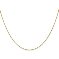 14K Yellow Gold 24" 0.7mm Round Parisian Wheat Chain with Lobster Clasp by Oro Pregiato