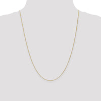 14K Yellow Gold 24" 0.7mm Round Parisian Wheat Chain with Lobster Clasp by Oro Pregiato