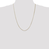 14K Yellow Gold 24" 0.8mm Octagonal Snake Chain Necklace with Lobster Clasp by Oro Pregiato