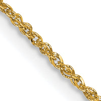 14K Yellow Gold 24" 1.1mm Ropa Chain with Spring Ring Clasp by 0