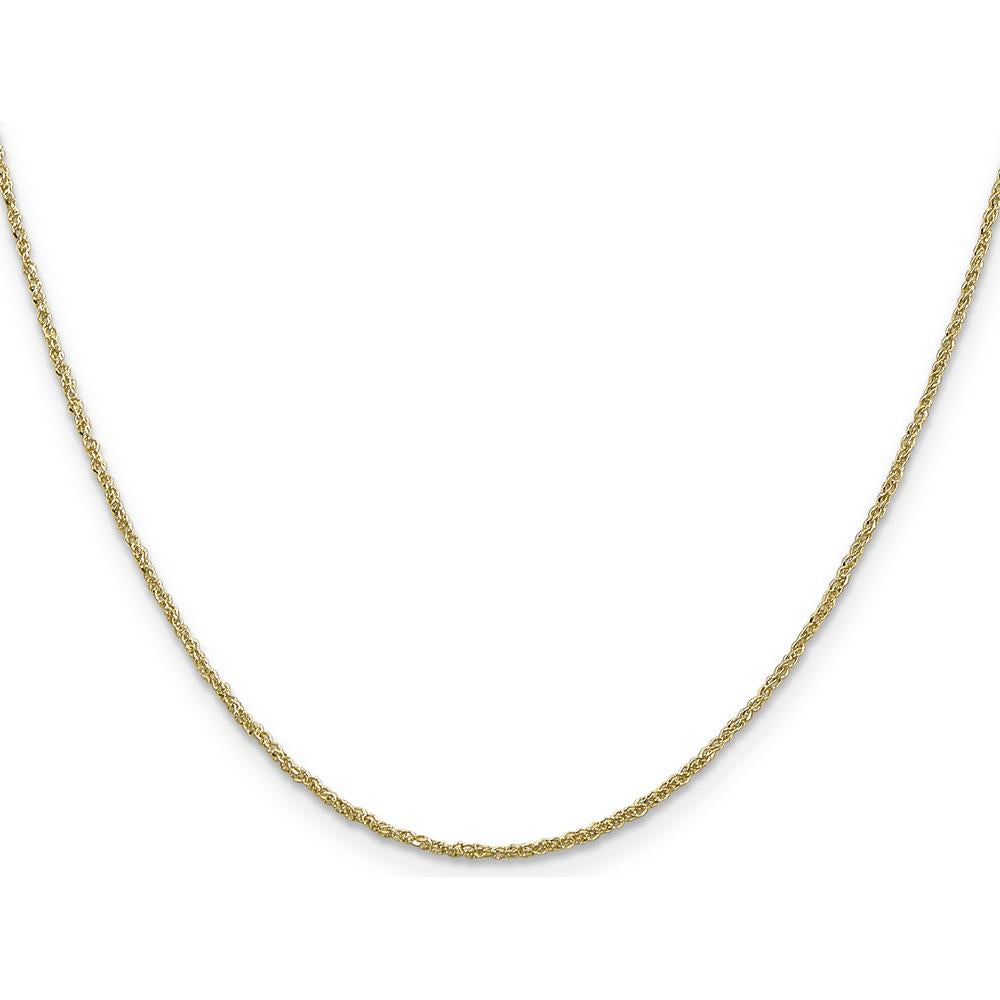 14K Yellow Gold 24" 1.1mm Ropa Chain with Spring Ring Clasp by 0