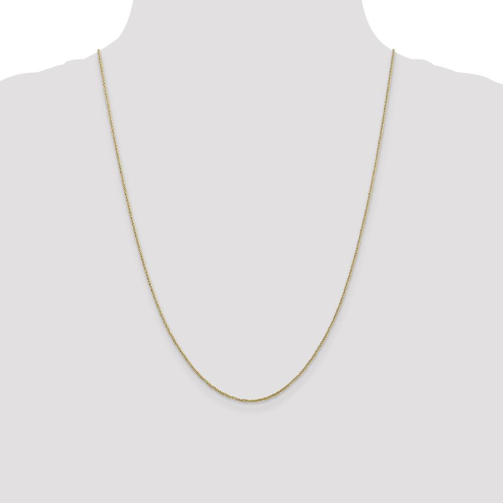 14K Yellow Gold 24" 1.1mm Ropa Chain with Spring Ring Clasp by 0