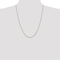 14K Yellow Gold 24" 1.1mm Round Snake Chain Necklace with Lobster Clasp by 0
