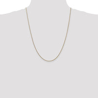 14K Yellow Gold 24" 1.4mm Round Snake Chain with Lobster Clasp by 0