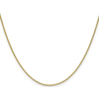 14K Yellow Gold 24" 1.5mm Cable Chain Necklace with Lobster Clasp by Oro Pregiato
