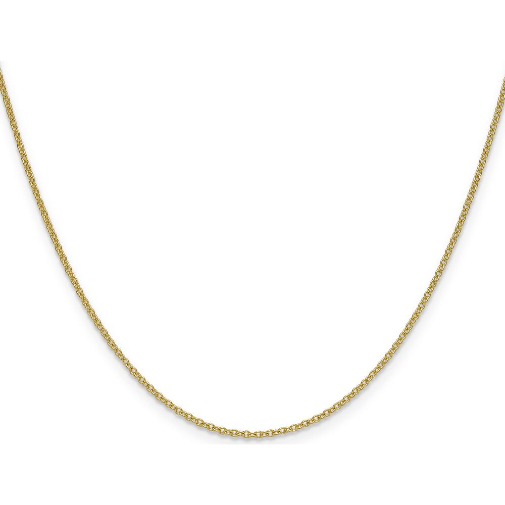 14K Yellow Gold 24" 1.5mm Cable Chain Necklace with Lobster Clasp by Oro Pregiato