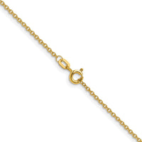 14K Yellow Gold 24" 1.5mm Cable Chain Necklace with Lobster Clasp by Oro Pregiato