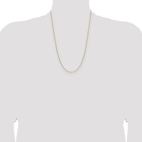 14K Yellow Gold 24" 1.5mm Cable Chain Necklace with Lobster Clasp by Oro Pregiato
