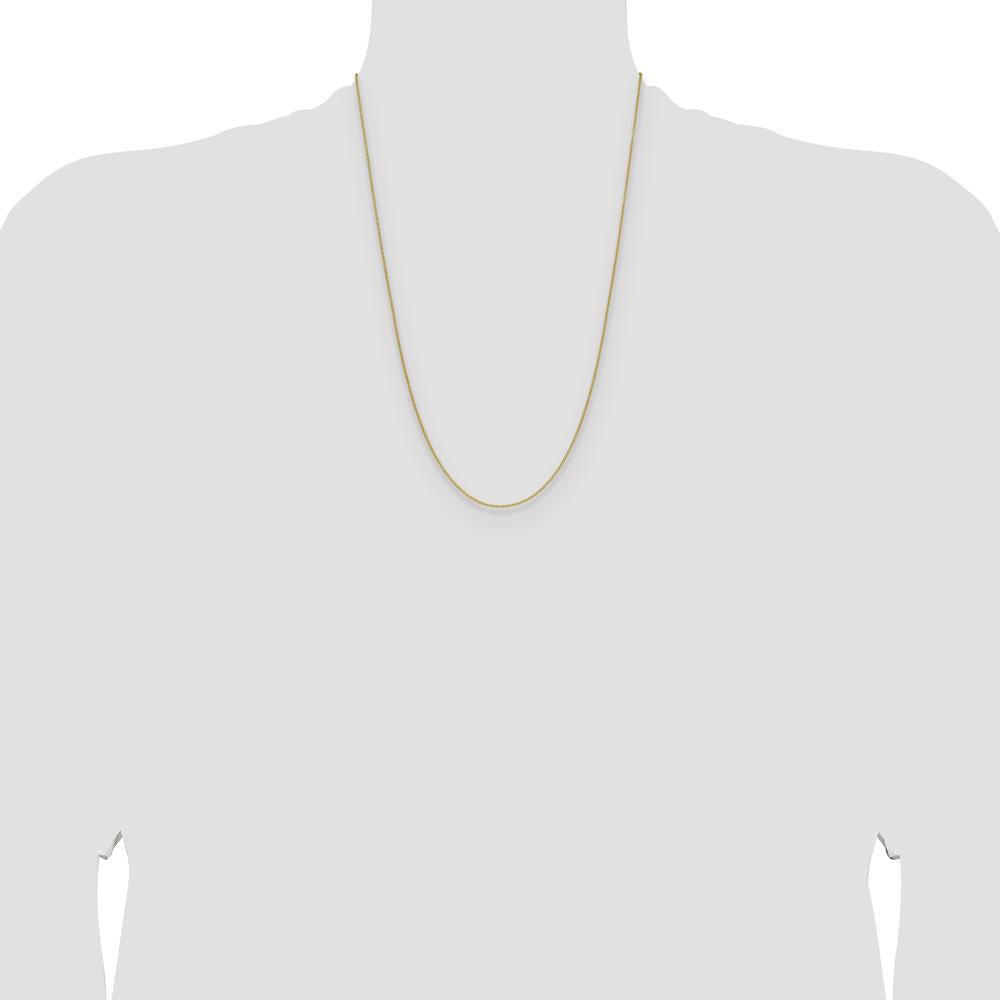 14K Yellow Gold 24" 1.5mm Cable Chain Necklace with Lobster Clasp by Oro Pregiato
