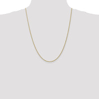14K Yellow Gold 24" 1.5mm Polished Rope Chain with Lobster Clasp