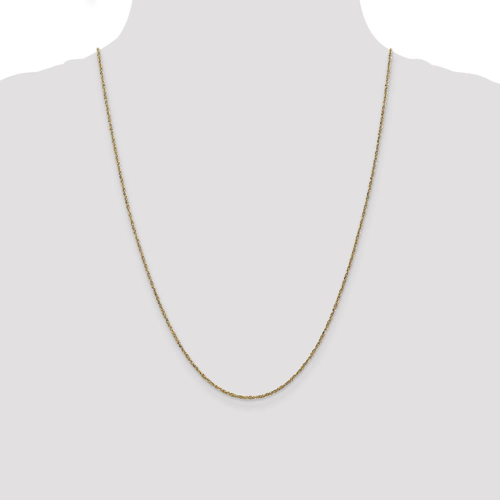 14K Yellow Gold 24" 1.7mm Ropa Chain with Lobster Clasp by 0