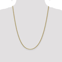 14K Yellow Gold 24" 2.4mm Anchor Chain Necklace with Spring Ring Clasp by Oro Pregiato
