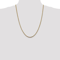 14K Yellow Gold 24" 2.5mm Franco Chain with Lobster Clasp by Oro Pregiato
