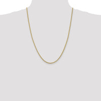 14K Yellow Gold 24" 2.8mm Spiga Chain with Lobster Clasp by Oro Pregiato