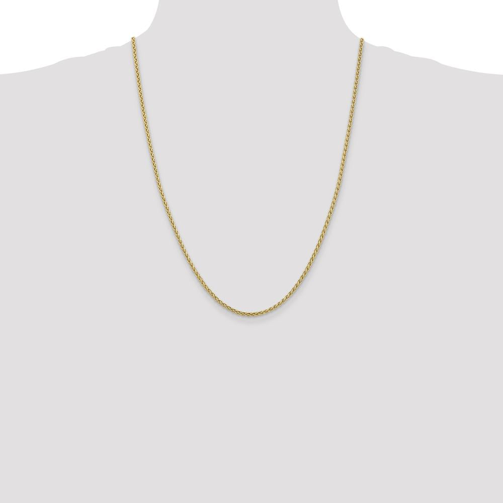14K Yellow Gold 24" 2.8mm Spiga Chain with Lobster Clasp by Oro Pregiato