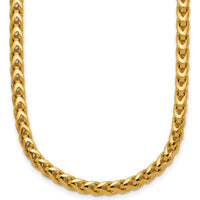 14K Yellow Gold 24" 3.7mm Franco Chain with Fancy Lobster Clasp by Oro Pregiato