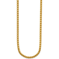 14K Yellow Gold 24" 3.7mm Franco Chain with Fancy Lobster Clasp by Oro Pregiato