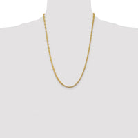 14K Yellow Gold 24" 3.7mm Franco Chain with Fancy Lobster Clasp by Oro Pregiato