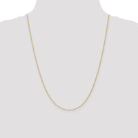 14K Yellow Gold 24" Baby Rope Chain Necklace with Spring Ring Clasp by Oro Pregiato
