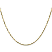 14K Yellow Gold 24" Box Chain Necklace - 1.5mm Width by Oro Pregiato