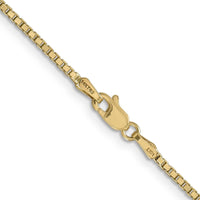 14K Yellow Gold 24" Box Chain Necklace - 1.5mm Width by Oro Pregiato