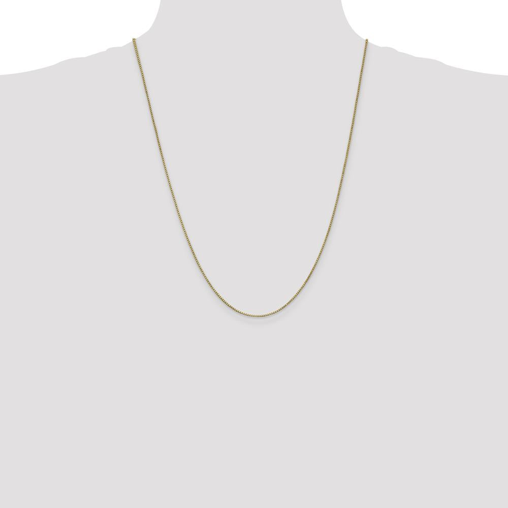 14K Yellow Gold 24" Box Chain with Polished Finish and Lobster Clasp by Oro Pregiato