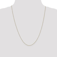 14K Yellow Gold 24" Box Link Chain with Spring Ring Clasp