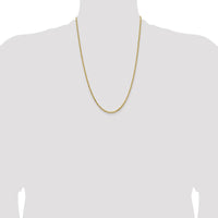 14K Yellow Gold 24" Byzantine Chain Necklace with Lobster Clasp by Oro Pregiato
