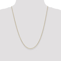 14K Yellow Gold 24" Cable Chain Necklace with Lobster Clasp - 1.4mm Wide by Oro Pregiato