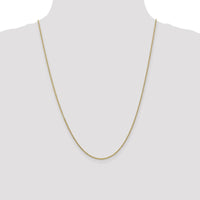 14K Yellow Gold 24" Cable Link Chain Necklace with Lobster Clasp by Oro Pregiato