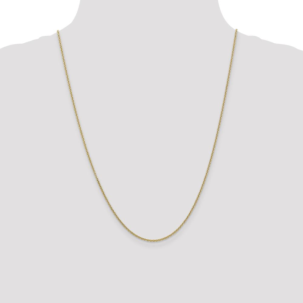 14K Yellow Gold 24" Cable Link Chain Necklace with Lobster Clasp by Oro Pregiato